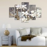 ΠΕΝΤΑΠΤΥΧΟΣ ΠΙΝΑΚΑΣ MDF MAGNOLIA KOBUS HM7207.01 82X56x0,3 εκ.