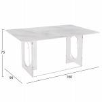 ΤΡΑΠΕΖΙ ΤΡΑΠΕΖΑΡΙΑΣ AETHER HM9769.01 12mmΛΕΥΚΟ ΚΕΡΑΜΙΚΟ TOP-ΑΚΡΥΛΙΚΑ ΠΟΔΙΑ 160x90x75Υεκ