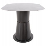 ΤΡΑΠΕΖΙ ΤΡΑΠΕΖΑΡΙΑΣ BENT HM9773.01-ΚΕΡΑΜΙΚΟ ΓΚΡΙ ΜΑΡΜΑΡΟ-MDF ΒΑΣΗ ΑΝΘΡΑΚΙ 180x90x76Υεκ