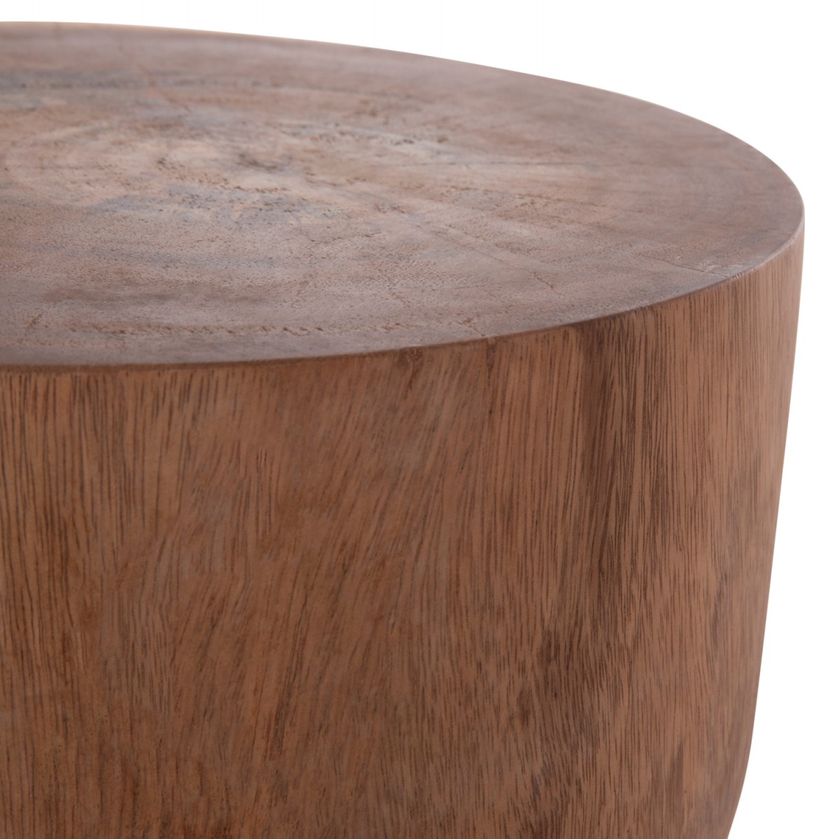 ΣΚΑΜΠΟ-ΤΡΑΠΕΖΑΚΙ ΚΥΛΙΝΔΡΙΚΟ FEBRY HM9908 ΜΑΣΙΦ ΞΥΛΟ SUAR ΦΥΣΙΚΟ Φ39,5x45,5Υεκ.