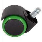 ΑΝΤΑΛΛΑΚΤΙΚΑ ΡΟΔΑΚΙΑ ΣΕΤ 5ΤΜΧ ΓΙΑ ΚΑΡΕΚΛΕΣ ΓΡΑΦΕΙΟΥ HM1203.03--ΜΑΥΡO-ΠΡΑΣΙΝΟ