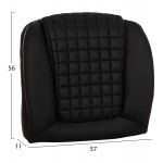 ΑΝΤΑΛΛΑΚΤΙΚO ΚΑΘΙΣΜΑ ΓΙΑ ΚΑΡΕΚΛΑ ΓΡΑΦΕΙΟΥ HM1097.01 ΜΑΥΡΟ PU 57x11x56εκ.