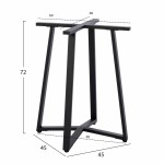 ΒΑΣΗ ΤΡΑΠΕΖΙΟΥ ΜΑΥΡΗ ΜΕΤΑΛΛΙΚΗ HM470.01 60x60x72Υ εκ.