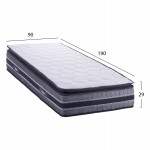 ΣΤΡΩΜΑ DREAMTOPIA FRANKLIN HM657.90 BONNELL SPRING ΜΕ ΑΝΩΣΤΡΩΜΑ 90x190x29Y εκ.