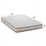 ΣΤΡΩΜΑ DREAMTOPIA ΣΕΙΡΑ RELIEF HM653.140 BONNELL SPRING 140x190x20Y εκ.