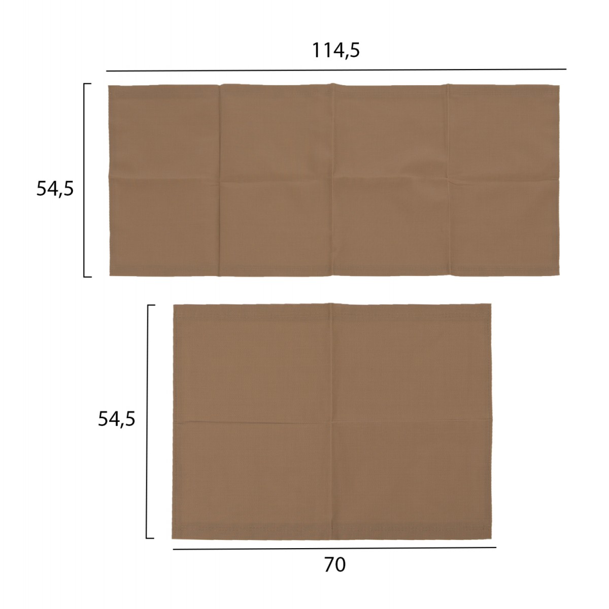 ΠΑΝΙ TEXTILENE ΑΝΤΑΛΛΑΚΤΙΚΟ ΞΑΠΛΩΣΤΡΑΣ CRETA MOKA HM5887.04