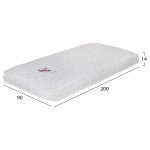 ΣΤΡΩΜΑ ΑΦΡΟΥ ΧΩΡΙΣ ΕΛΑΤΗΡΙΑ JORDY 90X200x15Y-- HM374.10  (ROLL PACKING) ΛΕΥΚΟ