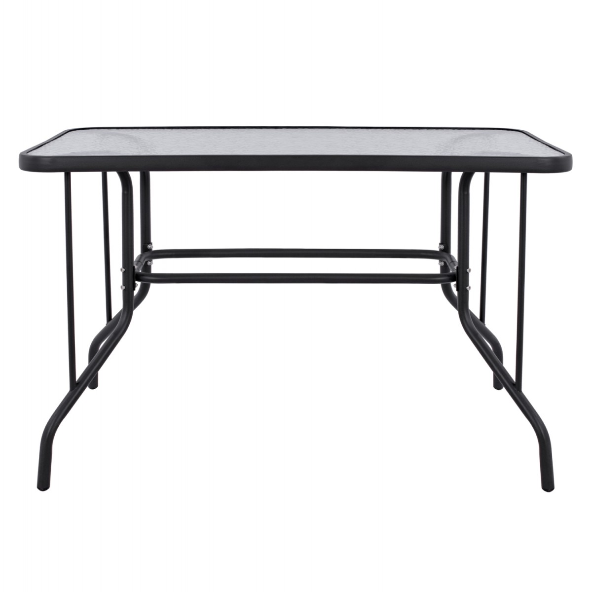 ΤΡΑΠΕΖΙ ADAM HM5020.01 ΜΕΤΑΛΛΙΚΟ ΣΚΟΥΡΟ ΓΚΡΙ ΜΕ ΓΥΑΛΙΝΗ ΕΠΙΦΑΝΕΙΑ 110Χ60Χ71Υεκ.