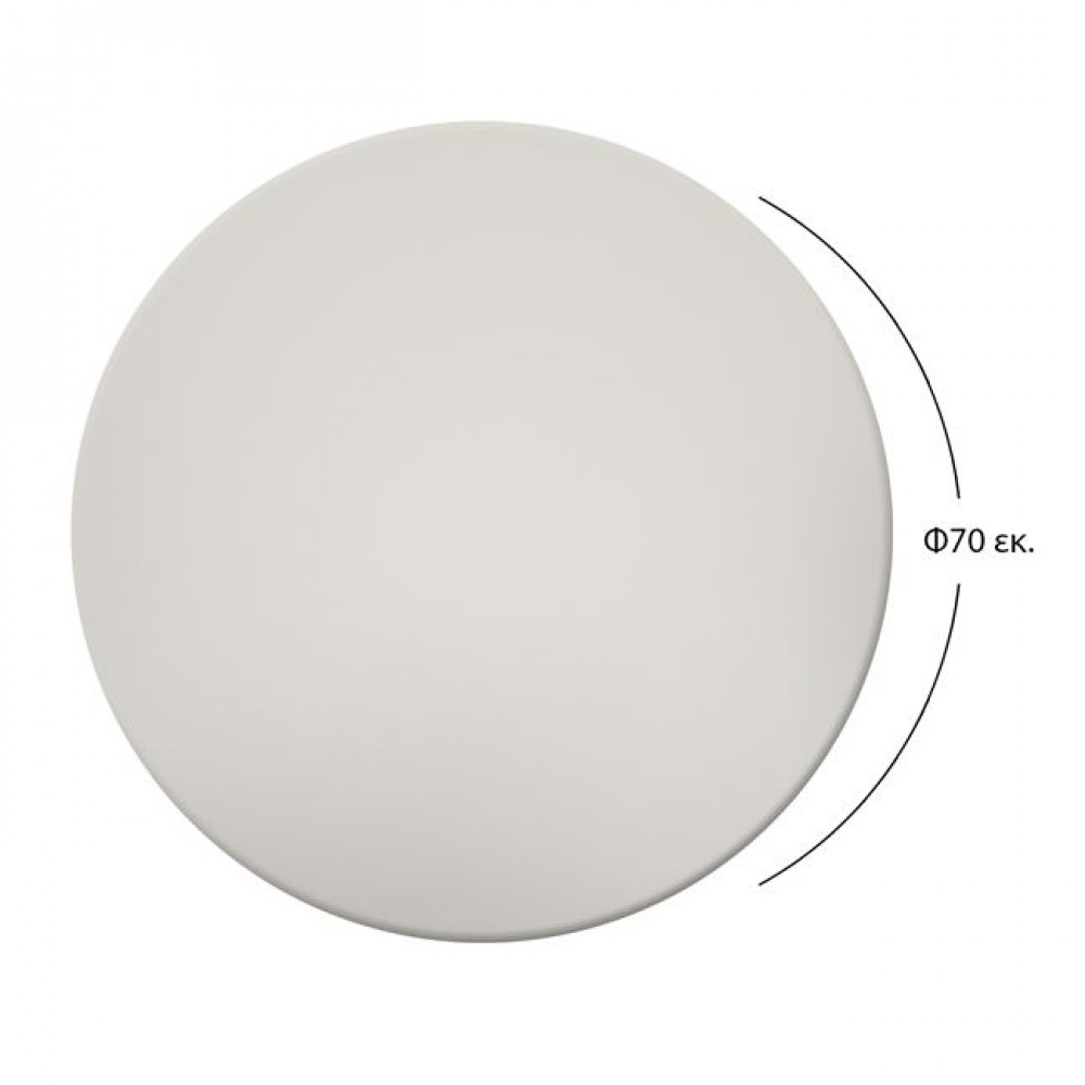 ΕΠΙΦΑΝΕΙΑ ΤΡΑΠΕΖΙΟΥ Φ70Χ2.5εκ. 101 WERZALIT ΣΕ ΛΕΥΚΟ ΧΡΩΜΑ HM5228.02