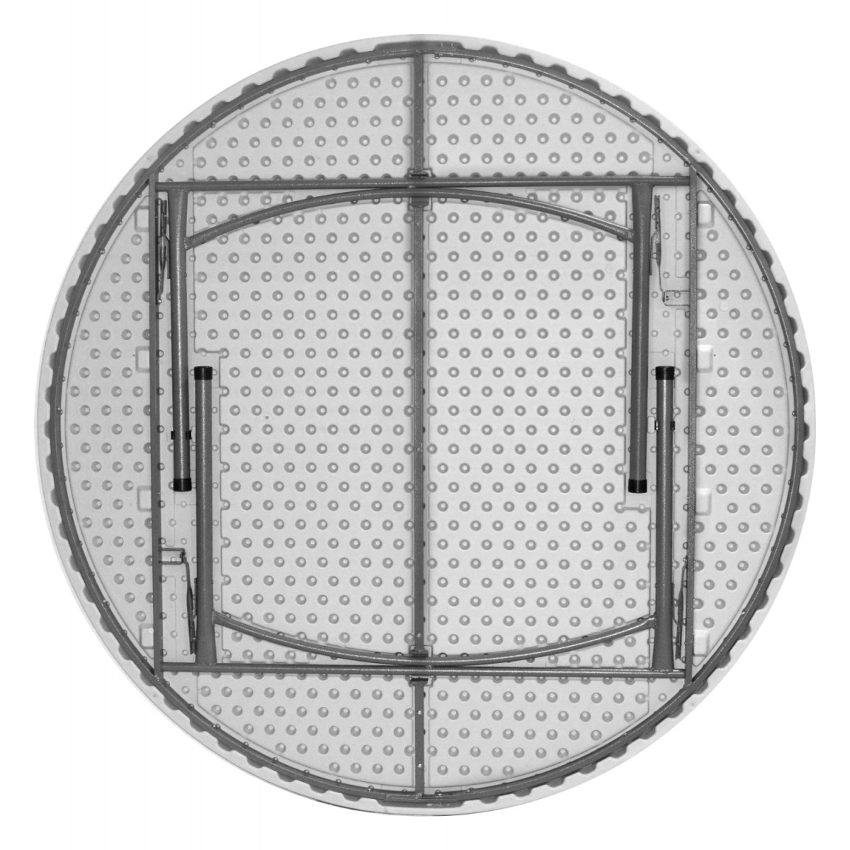 ΤΡΑΠΕΖΙ CATERING-ΣΥΝΕΔΡΙΟΥ ΣΤΡΟΓΓΥΛΟ HM5062 Φ122Χ74εκ ΠΤΥΣΣΟΜΕΝΟ