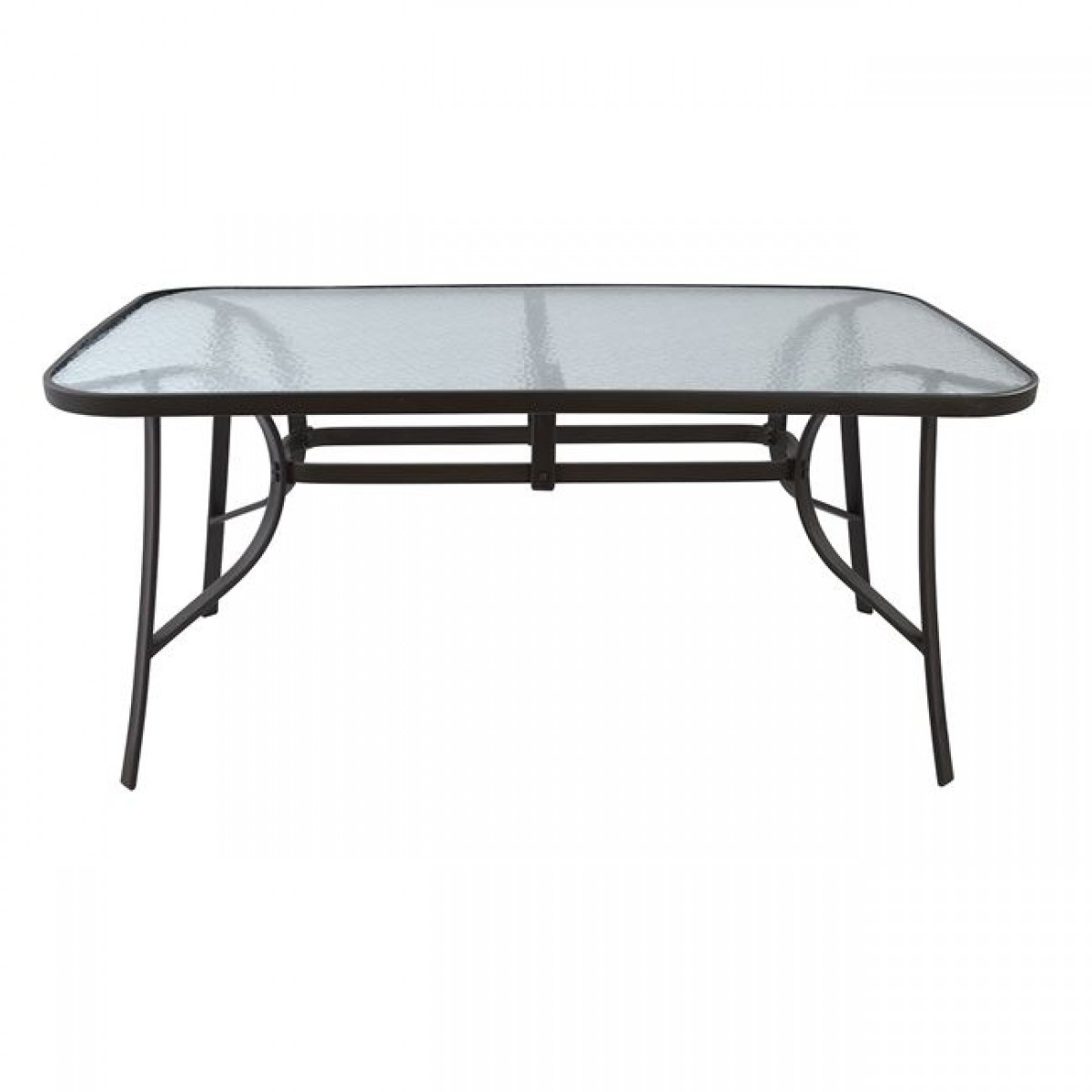 ΤΡΑΠΕΖΙ BRUNO 160Χ90Χ72Υεκ. ΜΕΤΑΛΛΙΚΟ ΚΑΦΕ ΜΕ ΓΥΑΛΙΝΗ ΕΠΙΦΑΝΕΙΑ HM5074.02