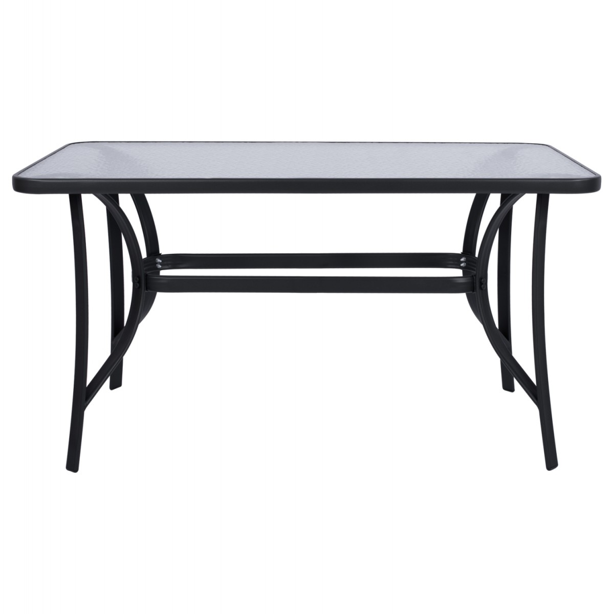 ΤΡΑΠΕΖΙ BRUNO 140Χ80Χ72Υεκ. ΓΚΡΙ ΜΕΤΑΛΛΙΚΟ ΜΕ ΓΥΑΛΙΝΗ ΕΠΙΦΑΝΕΙΑ HM5106.01