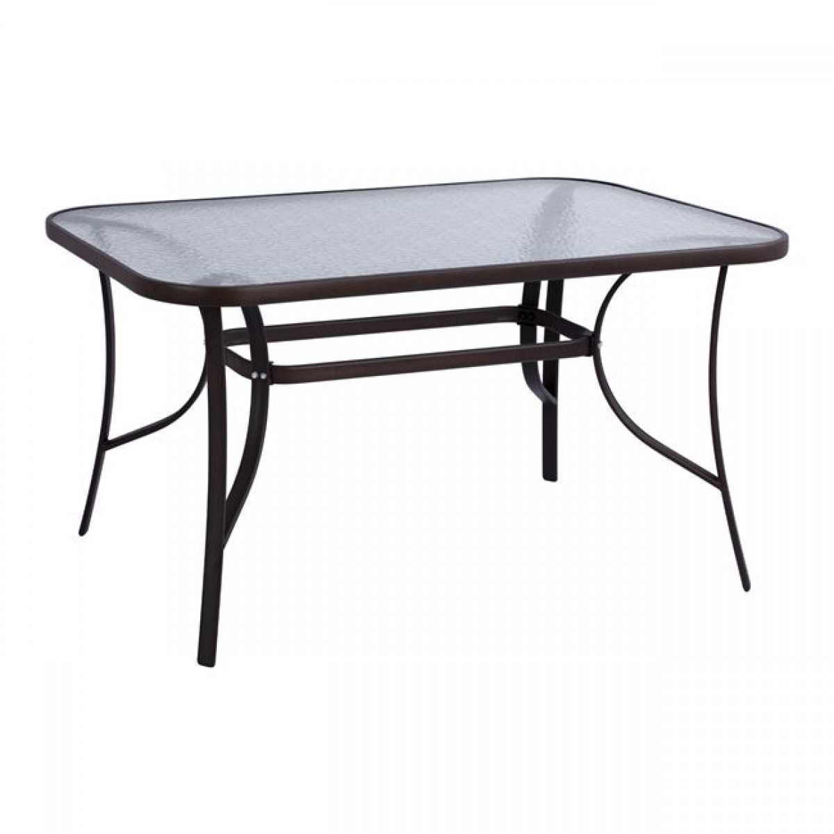 ΤΡΑΠΕΖΙ BRUNO 140Χ80Χ72Υεκ. ΚΑΦΕ ΜΕΤΑΛΛΙΚΟ ΜΕ ΓΥΑΛΙΝΗ ΕΠΙΦΑΝΕΙΑ HM5106.02