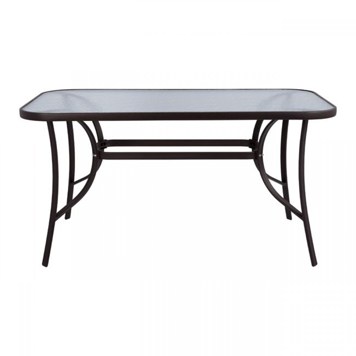 ΤΡΑΠΕΖΙ BRUNO 140Χ80Χ72Υεκ. ΚΑΦΕ ΜΕΤΑΛΛΙΚΟ ΜΕ ΓΥΑΛΙΝΗ ΕΠΙΦΑΝΕΙΑ HM5106.02