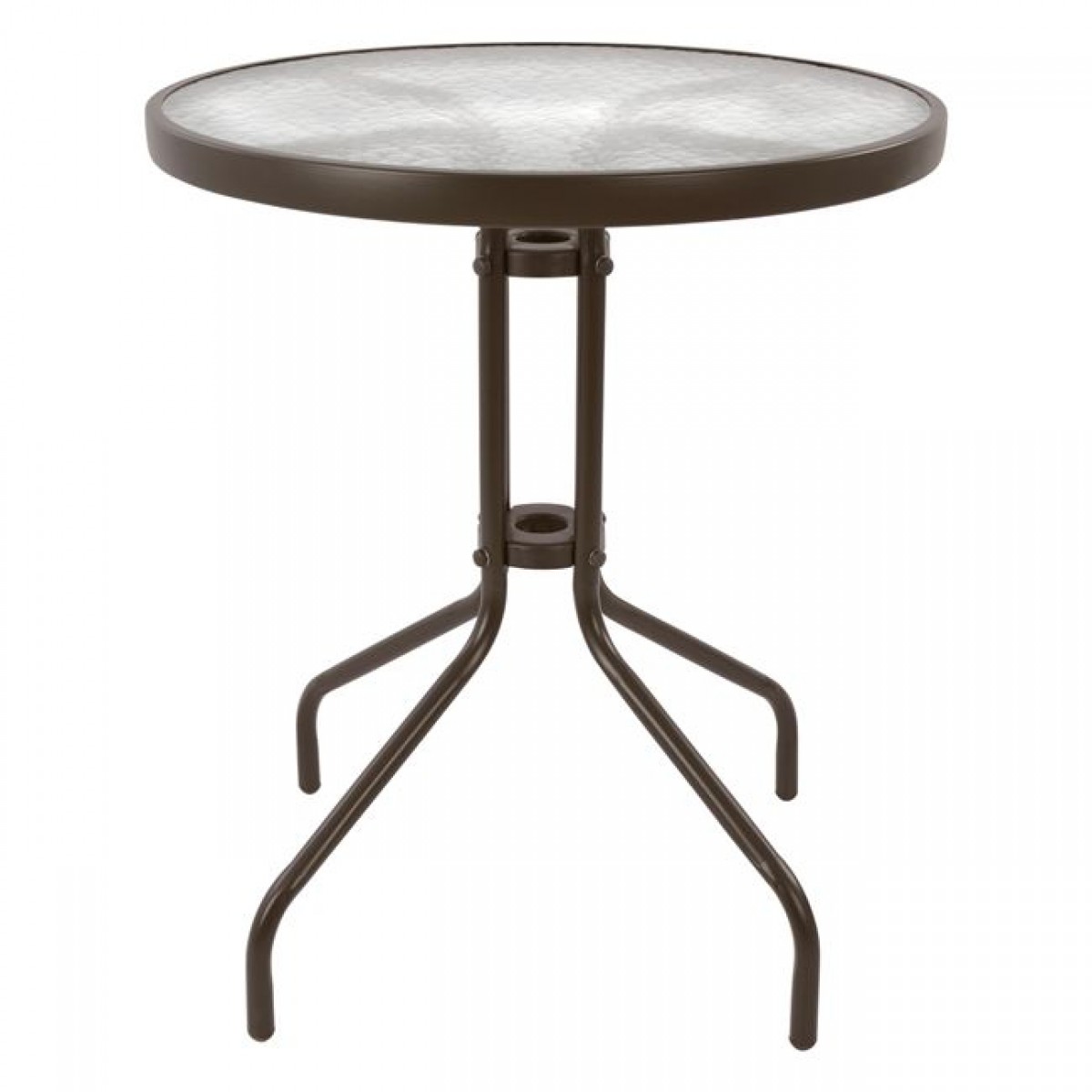 ΤΡΑΠΕΖΙ LIMA Φ60x70Υεκ. ΚΑΦΕ ΜΕΤΑΛΛΙΚΟ ΜΕ ΓΥΑΛΙΝΗ ΕΠΙΦΑΝΕΙΑ HM5079.02