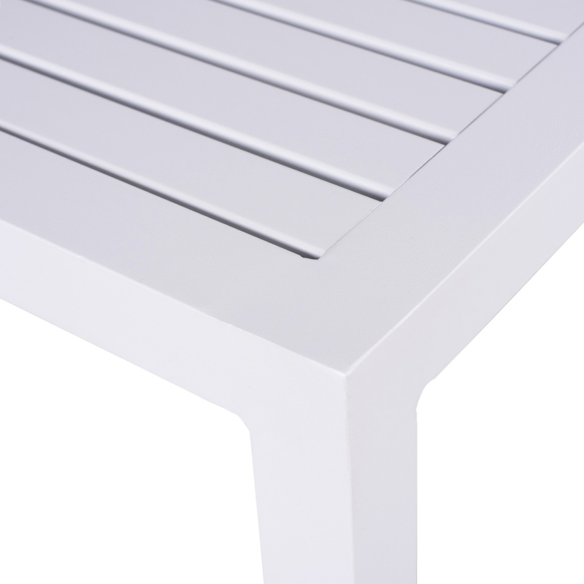 ΤΡΑΠΕΖΙ ΑΛΟΥΜΙΝΙΟΥ QIANA HM5402.01 ΛΕΥΚΟ 45x45x45,5 εκ.