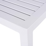 ΤΡΑΠΕΖΙ ΑΛΟΥΜΙΝΙΟΥ QIANA HM5402.01 ΛΕΥΚΟ 45x45x45,5 εκ.