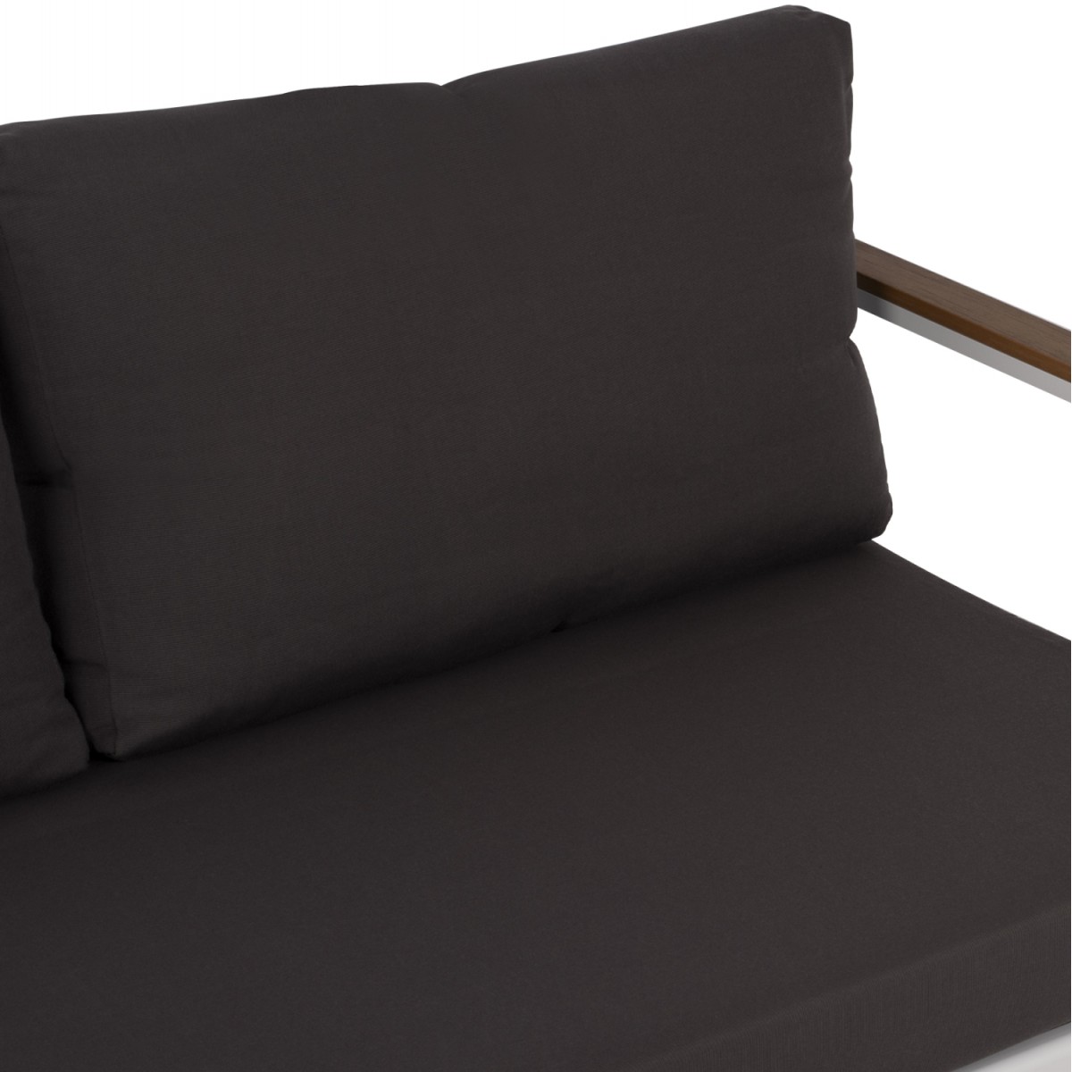 ΚΑΝΑΠΕΣ 2-ΘΕΣΙΟΣ SAFIYA HM5523.01 ΑΛΟΥΜΙΝΙΟ ΛΕΥΚΟ-ΑΝΘΡΑΚΙ ΜΑΞΙΛΑΡΙΑ 144x70x85Υεκ