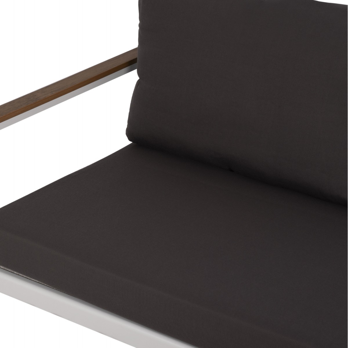 ΚΑΝΑΠΕΣ 2-ΘΕΣΙΟΣ SAFIYA HM5523.01 ΑΛΟΥΜΙΝΙΟ ΛΕΥΚΟ-ΑΝΘΡΑΚΙ ΜΑΞΙΛΑΡΙΑ 144x70x85Υεκ