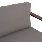 ΚΑΝΑΠΕΣ 2-ΘΕΣΙΟΣ SAFIYA HM5523.02 ΑΛΟΥΜΙΝΙΟ ΑΝΘΡΑΚΙ--ΓΚΡΙ ΜΑΞΙΛΑΡΙΑ 144x70x85Υεκ