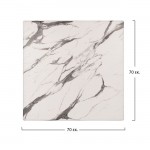 ΕΠΙΦΑΝΕΙΑ ΤΡΑΠΕΖΙΟΥ WERZALIT 70Χ70Χ3.5εκ. MARBLE WHITE-GREY 5657 HM5230.11