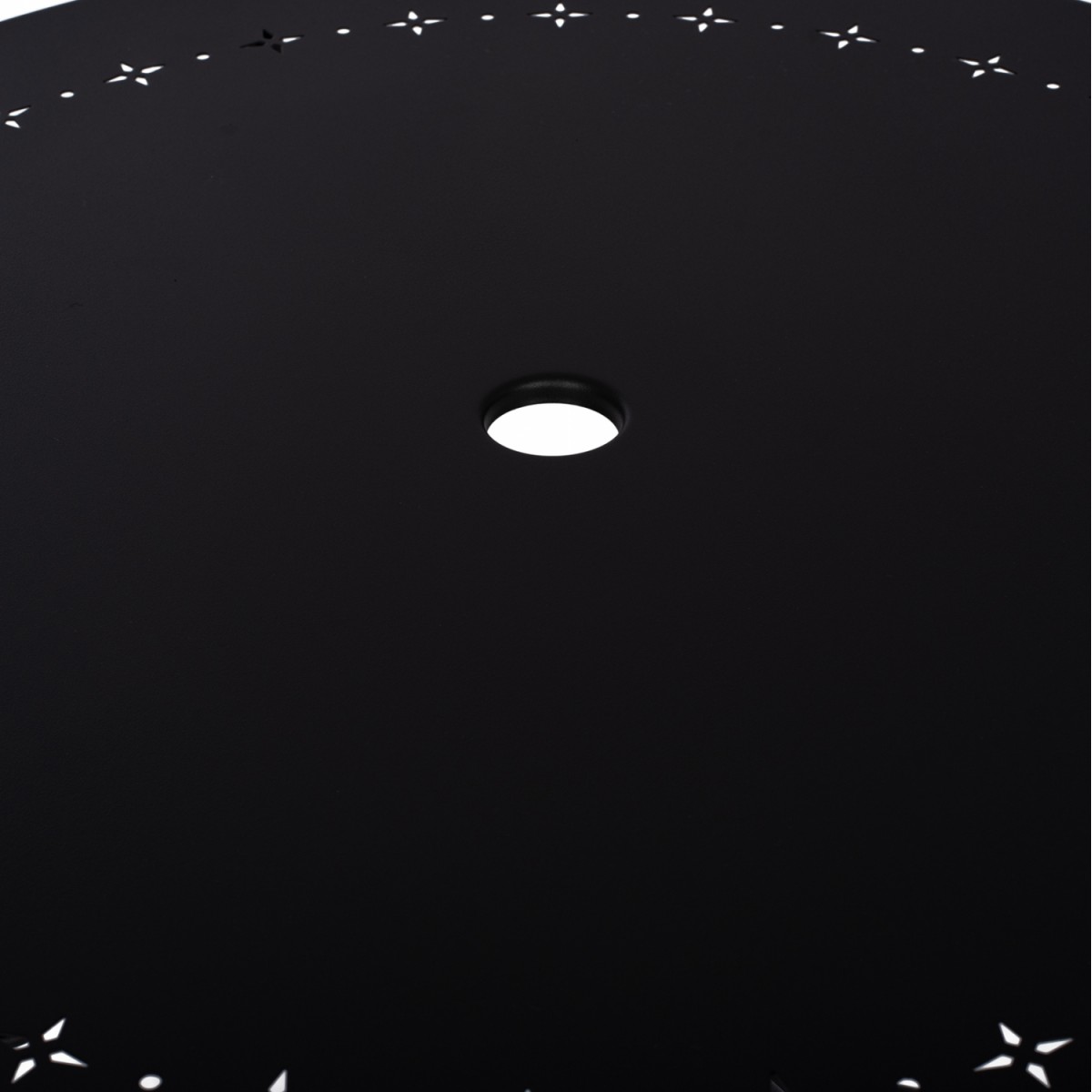 ΤΡΑΠΕΖΙ ΜΕΤΑΛΛΙΚΟ AMORE Φ95 ΜΑΥΡΟ HM5009.11