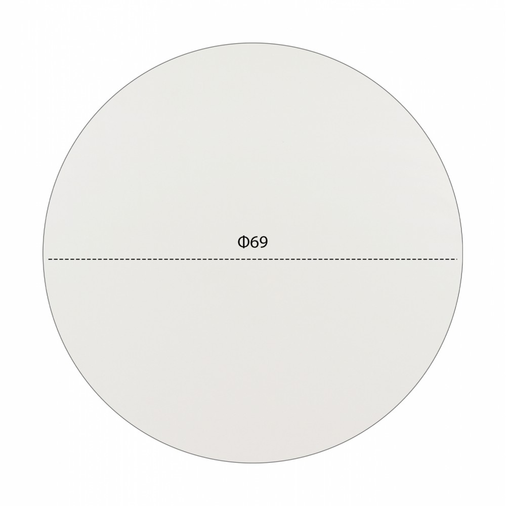 ΕΠΙΦΑΝΕΙΑ ΤΡΑΠΕΖΙΟΥ HPL HM5842.02 ΛΕΥΚΗ Φ69 εκ. ΠΑΧΟΥΣ 12mm.