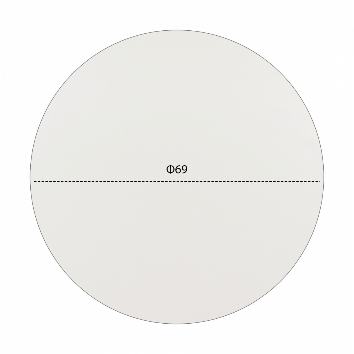 ΕΠΙΦΑΝΕΙΑ ΤΡΑΠΕΖΙΟΥ HPL HM5842.02 ΛΕΥΚΗ Φ69 εκ. ΠΑΧΟΥΣ 12mm.