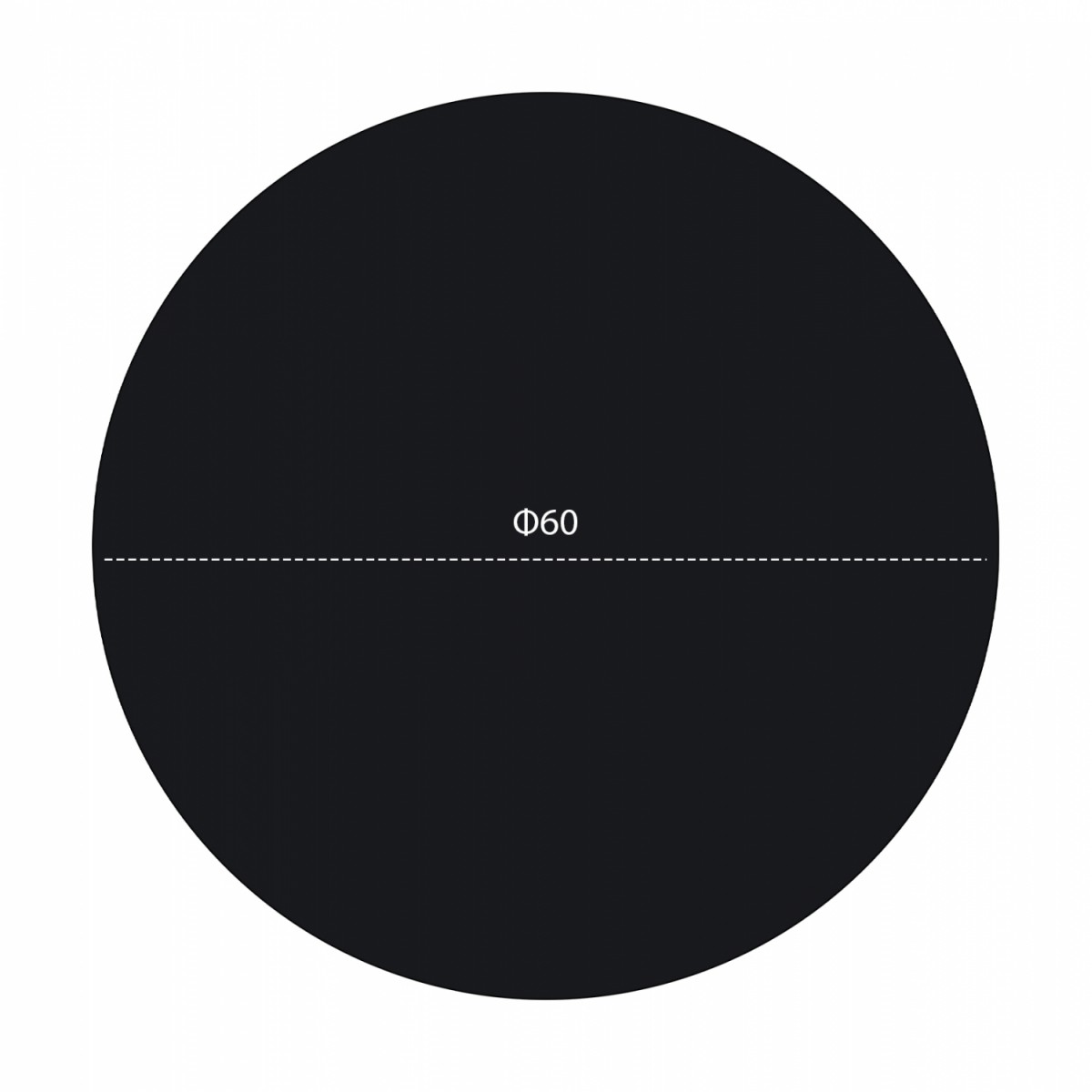 ΕΠΙΦΑΝΕΙΑ ΤΡΑΠΕΖΙΟΥ HPL HM5841.01 ΜΑΥΡΗ Φ60 εκ. ΠΑΧΟΥΣ 12mm.