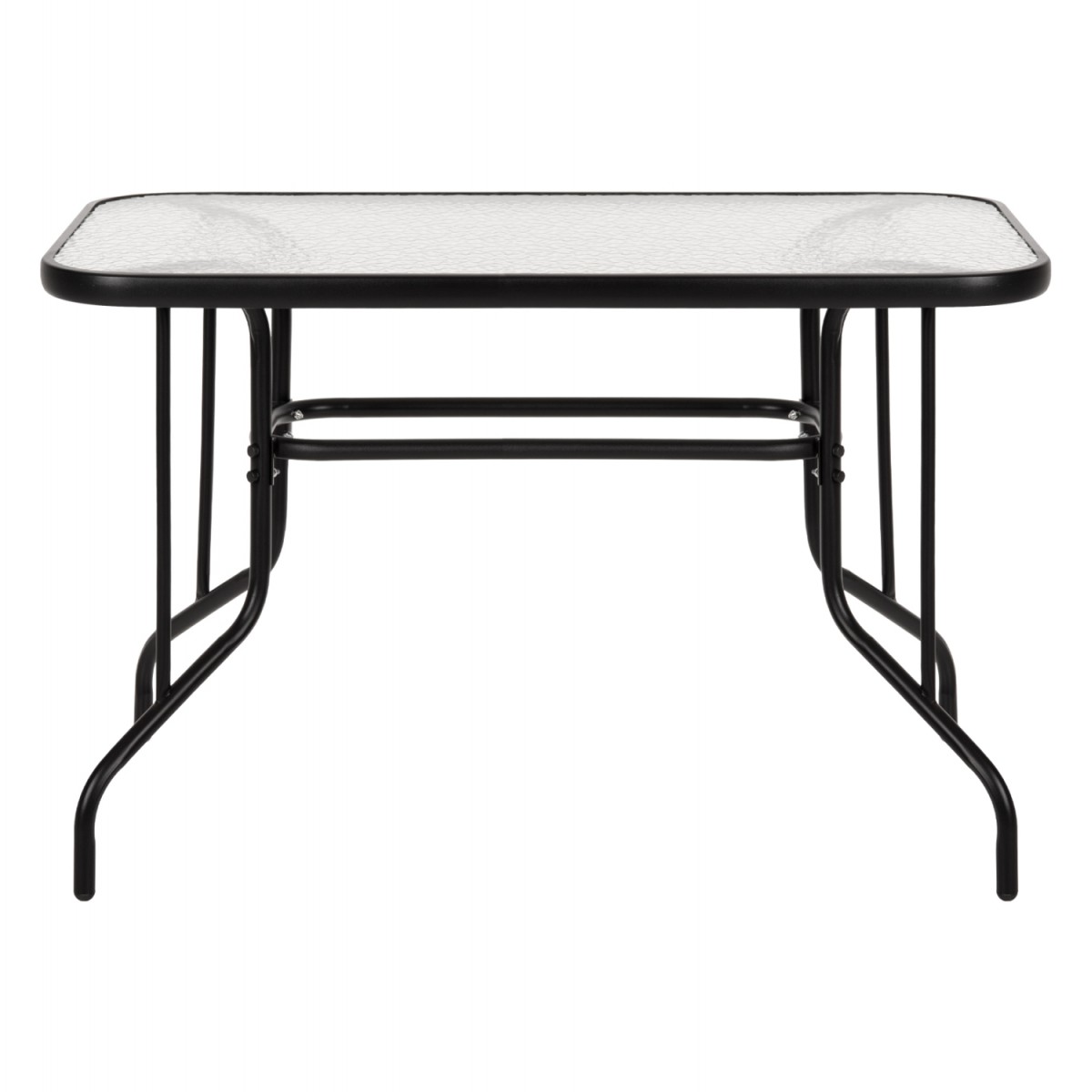 ΤΡΑΠΕΖΙ ADAM HM5020.03 ΜΕΤΑΛΛΙΚΟ ΜΑΥΡΟ ΜΕ ΓΥΑΛΙΝΗ ΕΠΙΦΑΝΕΙΑ 110Χ60Χ71Υεκ.