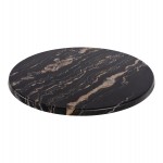 ΕΠΙΦΑΝΕΙΑ ΤΡΑΠΕΖΙΟΥ Φ60Χ2.5εκ. 5787 WERZALIT BLACK GOLD MARBLE HM5227.15