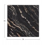 ΕΠΙΦΑΝΕΙΑ ΤΡΑΠΕΖΙΟΥ WERZALIT 70Χ70Χ3.5εκ.BLACK GOLD MARBLE HM5230.15