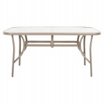 ΤΡΑΠΕΖΙ BRUNO 150X90Χ72Υεκ. ΜΕΤΑΛΛΙΚΟ ΣΑΜΠΑΝΙ ΜΕ ΤΡΥΠΑ ΟΜΠΡΕΛΑΣ Φ38mm HM5145.14