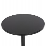 ΤΡΑΠΕΖΙ ΣΤΡΟΓΓΥΛΟ GOSS HM5974.01 ΑΛΟΥΜΙΝΙΟ ΜΑΥΡΟ Φ60x70Υεκ.