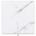 ΕΠΙΦΑΝΕΙΑ ΤΡΑΠΕΖΙΟΥ HPL GLOSSΥ HM6362.01 ΤΕΤΡΑΓΩΝΗ COMPACT ΛΕΥΚΟ ΜΑΡΜΑΡΟ 50x50x1.5εκ