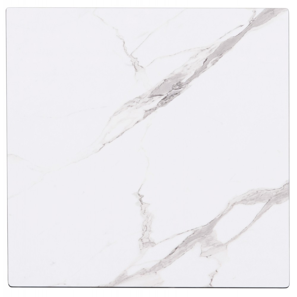 ΕΠΙΦΑΝΕΙΑ ΤΡΑΠΕΖΙΟΥ HPL GLOSSΥ HM6362.01 ΤΕΤΡΑΓΩΝΗ COMPACT ΛΕΥΚΟ ΜΑΡΜΑΡΟ 50x50x1.5εκ