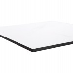 ΕΠΙΦΑΝΕΙΑ ΤΡΑΠΕΖΙΟΥ HPL GLOSSΥ HM6362.01 ΤΕΤΡΑΓΩΝΗ COMPACT ΛΕΥΚΟ ΜΑΡΜΑΡΟ 50x50x1.5εκ