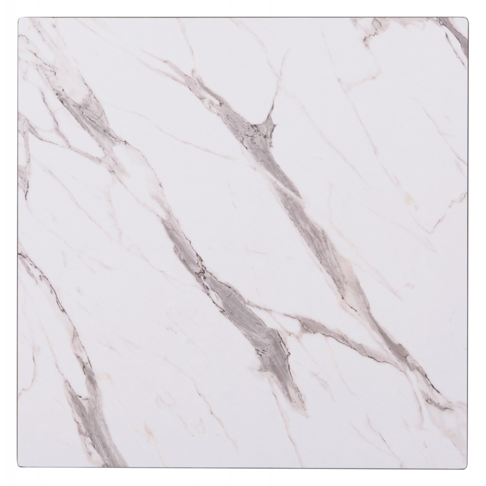 ΕΠΙΦΑΝΕΙΑ ΤΡΑΠΕΖΙΟΥ HPL GLOSSΥ HM6363.01 ΤΕΤΡΑΓΩΝΗ COMPACT ΛΕΥΚΟ ΜΑΡΜΑΡΟ 60x60x1.5εκ