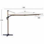 ΕΠΑΓΓΕΛΜΑΤΙΚΗ ΟΜΠΡΕΛΑ JAVANTE HM6622.02 HEAT TRANSFER ΑΛΟΥΜ.--ΜΠΕΖ ΠΑΝΙ 3x3x2,56Yμ