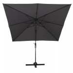 ΟΜΠΡΕΛΑ ΠΙΣΙΝΑΣ JAVANTE HM6623.01 ΓΚΡΙ ΑΛΟΥΜΙΝΙΟ & ΣΚΙΑΣΤΡΟ 2.7x2.7x2.7Yμ