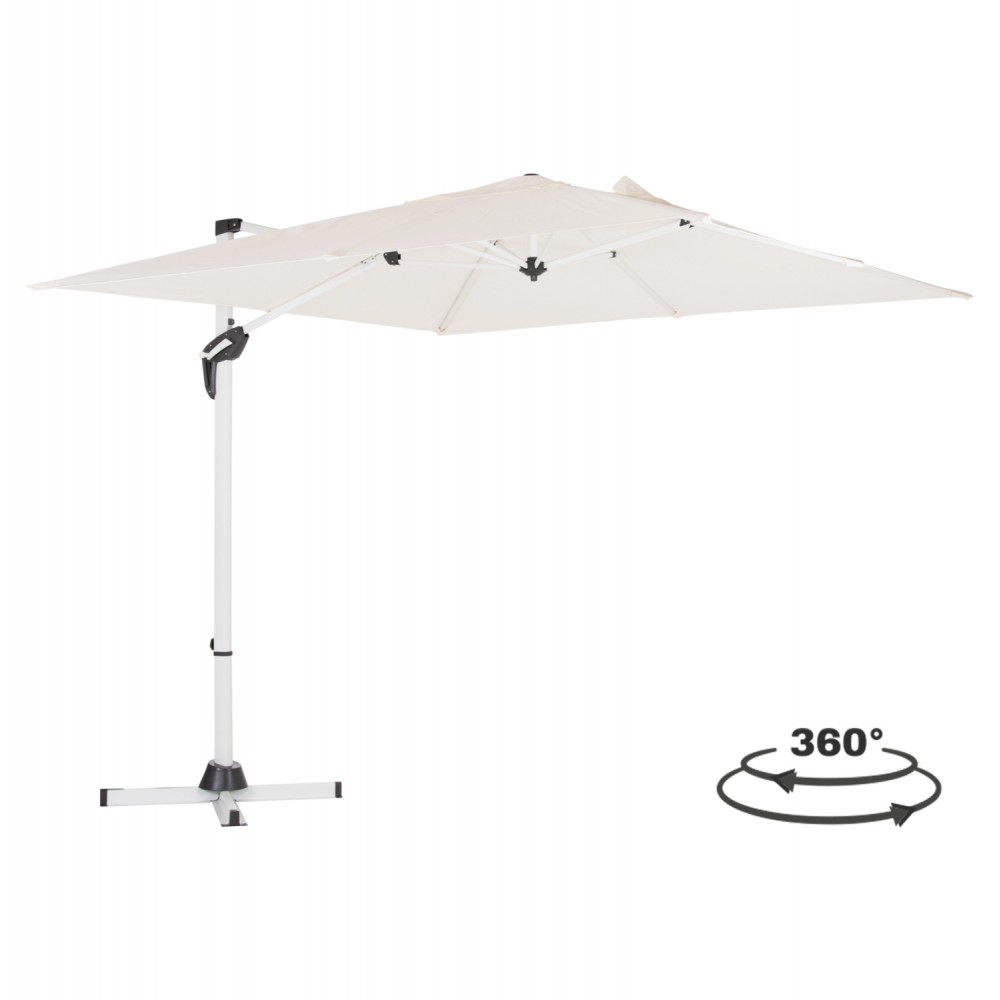 ΟΜΠΡΕΛΑ ΠΙΣΙΝΑΣ JAVANTE HM6623.02 ΛΕΥΚΟ ΑΛΟΥΜΙΝΙΟ & ΣΚΙΑΣΤΡΟ 2.7x2.7x2.7Yμ