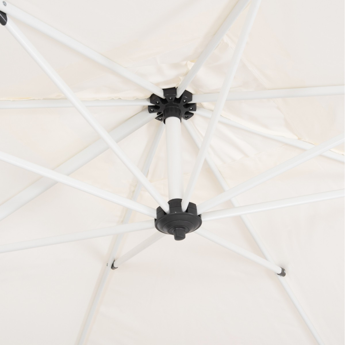 ΟΜΠΡΕΛΑ ΠΙΣΙΝΑΣ JAVANTE HM6623.02 ΛΕΥΚΟ ΑΛΟΥΜΙΝΙΟ & ΣΚΙΑΣΤΡΟ 2.7x2.7x2.7Yμ