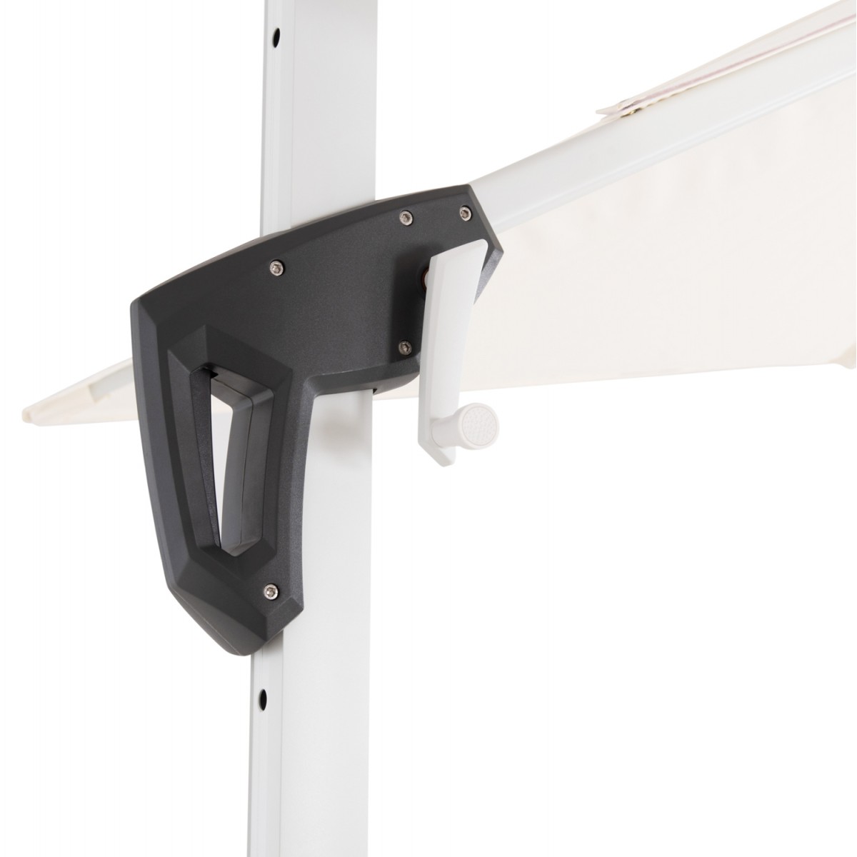 ΟΜΠΡΕΛΑ ΠΙΣΙΝΑΣ JAVANTE HM6623.02 ΛΕΥΚΟ ΑΛΟΥΜΙΝΙΟ & ΣΚΙΑΣΤΡΟ 2.7x2.7x2.7Yμ