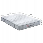 ΣΤΡΩΜΑ ΔΙΠΛΟ HYPNOTTICA HM748.05 POCKET SPRINGS--ΛΕΥΚΟ 150x200x25Υεκ.