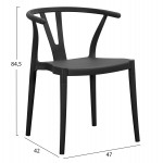 ΠΟΛΥΘΡΟΝΑ ΕΞ.ΧΩΡΟΥ BRAVE HM6625.02 ΠΟΛΥΠΡΟΠΥΛΕΝΙΟ ΣΕ ΜΑΥΡΟ 47x42x84,5Υεκ