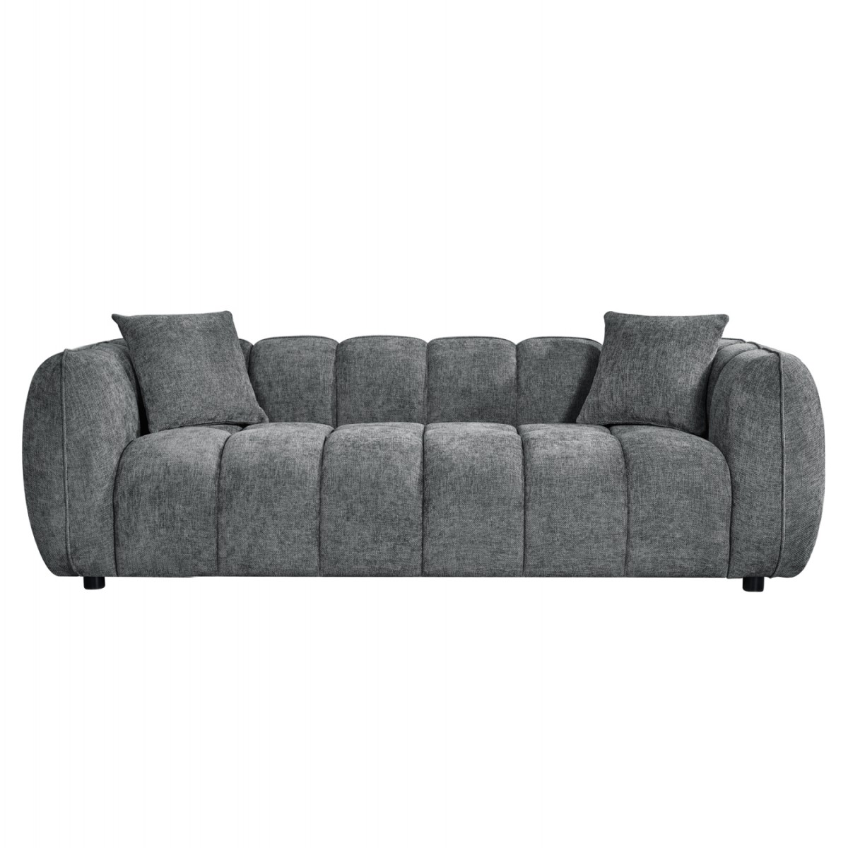 ΚΑΝΑΠΕΣ 3-ΘΕΣΙΟΣ LYKKE HM3323.01 ΓΚΡΙ ΥΦΑΣΜΑ 229x89x70Υεκ