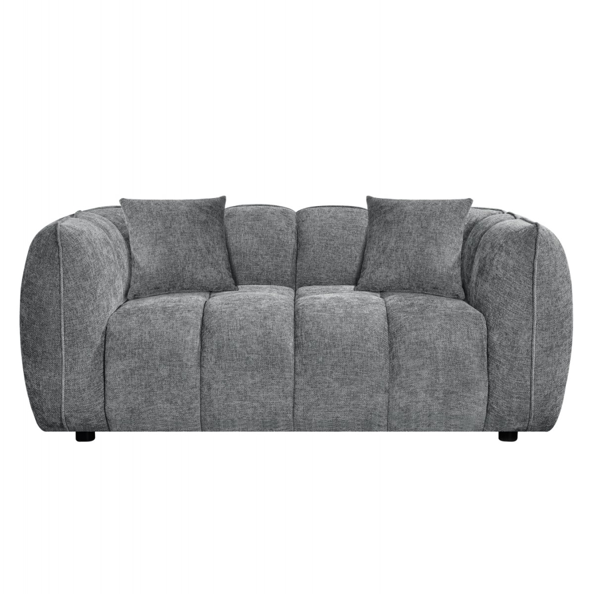 ΚΑΝΑΠΕΣ 2-ΘΕΣΙΟΣ LYKKE HM3324.01 ΓΚΡΙ ΥΦΑΣΜΑ 172x89x70Υεκ.