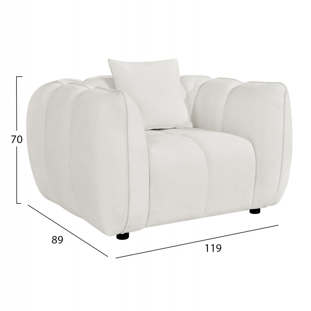 ΠΟΛΥΘΡΟΝΑ LYKKE HM3325.02 ΕΚΡΟΥ ΥΦΑΣΜΑ 119x89x70Υεκ