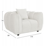 ΠΟΛΥΘΡΟΝΑ LYKKE HM3325.02 ΕΚΡΟΥ ΥΦΑΣΜΑ 119x89x70Υεκ