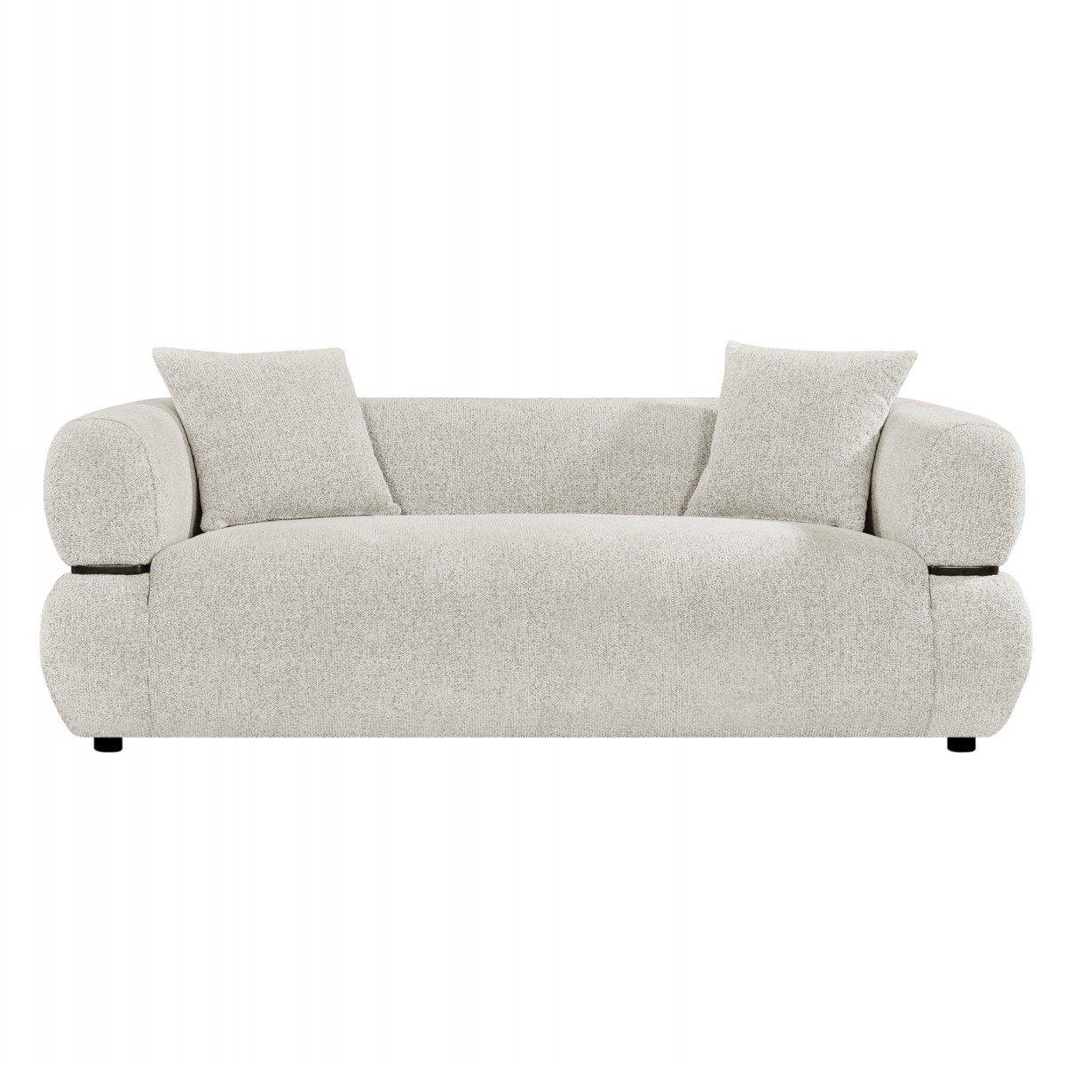 ΚΑΝΑΠΕΣ 2-ΘΕΣΙΟΣ ARCTIS HM3328.02 ΑΝΟΙΧΤΟ ΜΠΕΖ ΥΦΑΣΜΑ 169x88x88Υεκ.